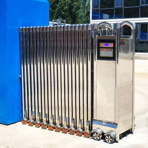 伸縮門電動大門鋁合金電動自動大門學(xué)校工廠庭院推拉大門